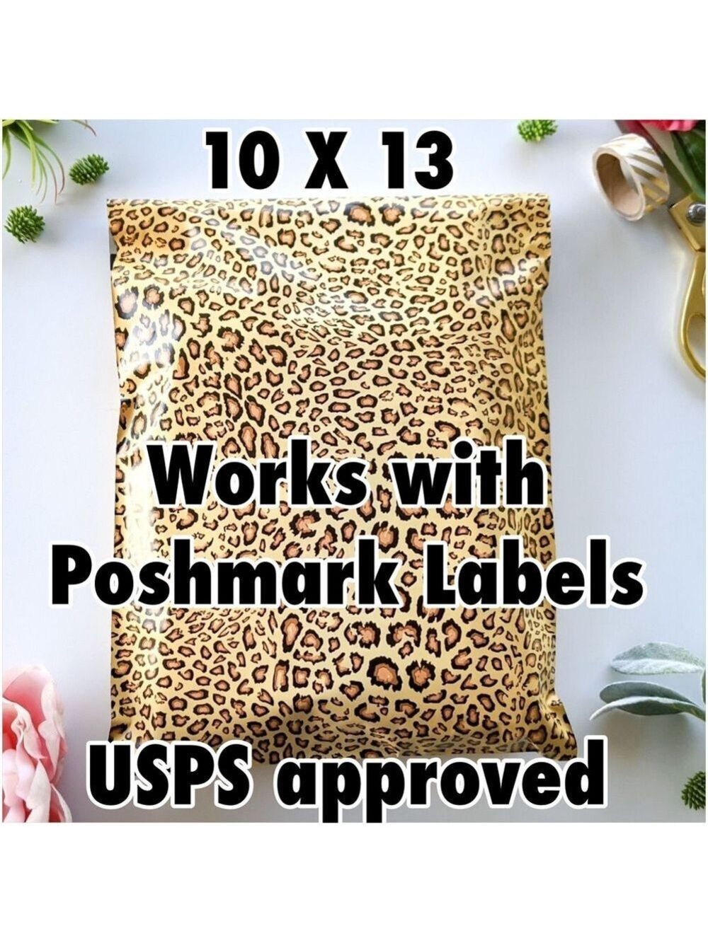 25 10X13 Poly Mailers Leopard PRICE IS FIRM - Picture 10 of 15